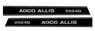 AGCO Allis 2024D hood decal