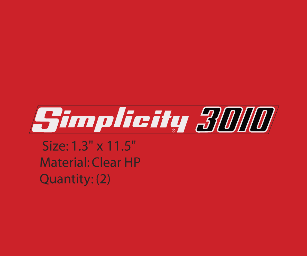 Simplicity 3010 Hood Decals – Vintage Reproductions
