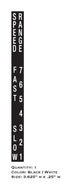 Allis Chalmers 310 Speed Range Decal