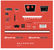 Simplicity 3112V Decal kit
