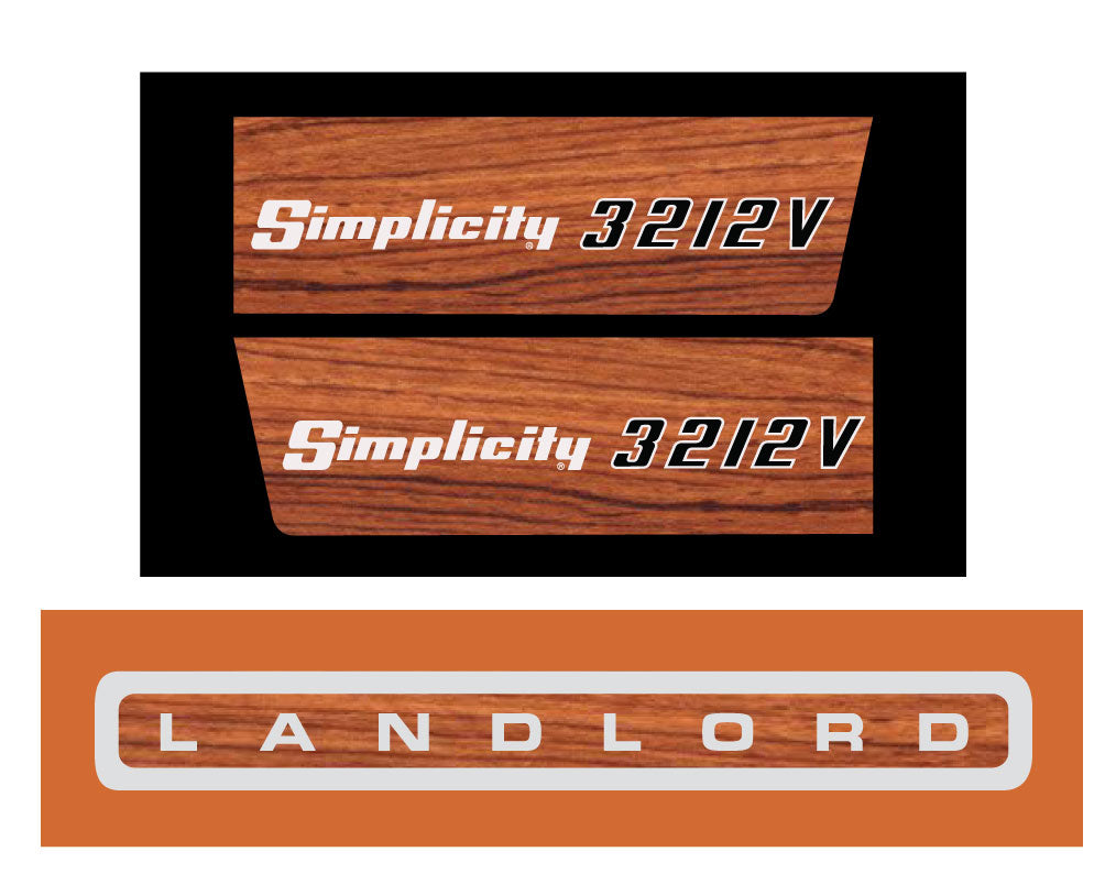 Simplicity Landlord 3212V decal