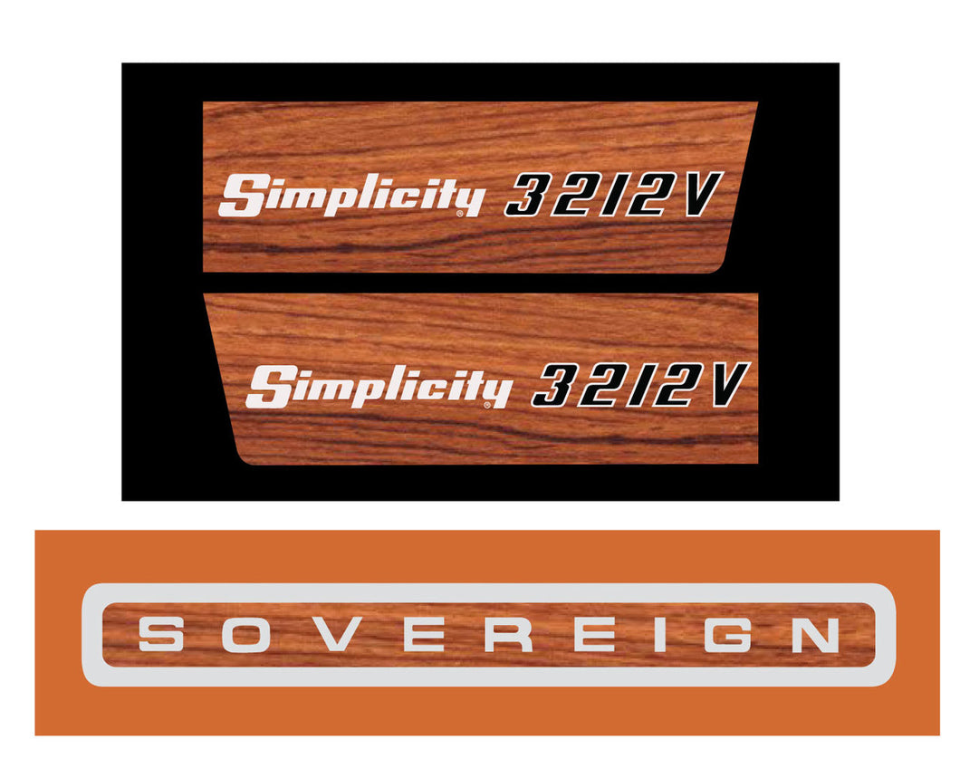 Simplicity 3212V Sovereign WoodGrain Decal