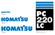 Komatsu PC 220 LC Excavator Decals