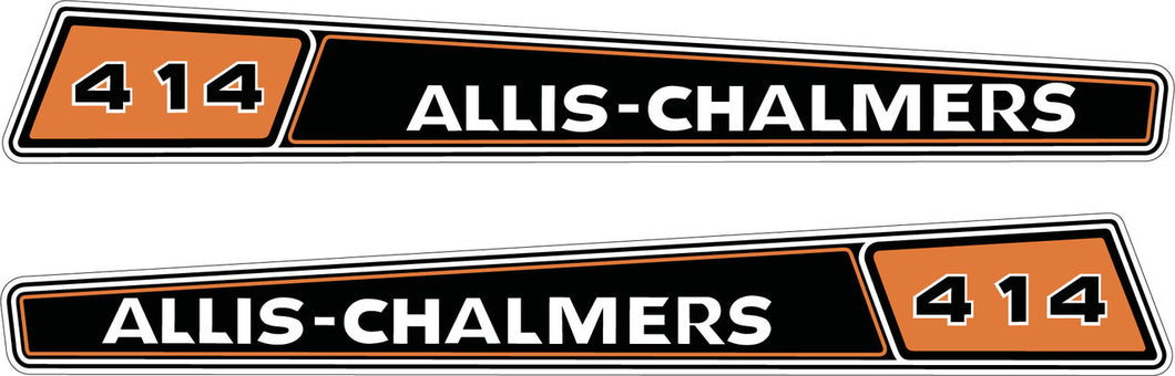 Allis Chalmers 414 Lawn Tractor Hood decals