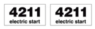 Simplicity 4211 Electric Start Decals