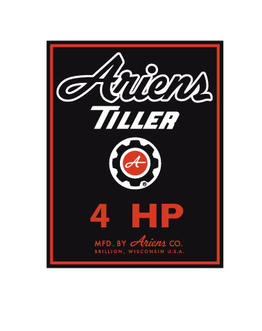 Ariens Sticker Ariens 4HP Tiller decal – Vintage Reproductions