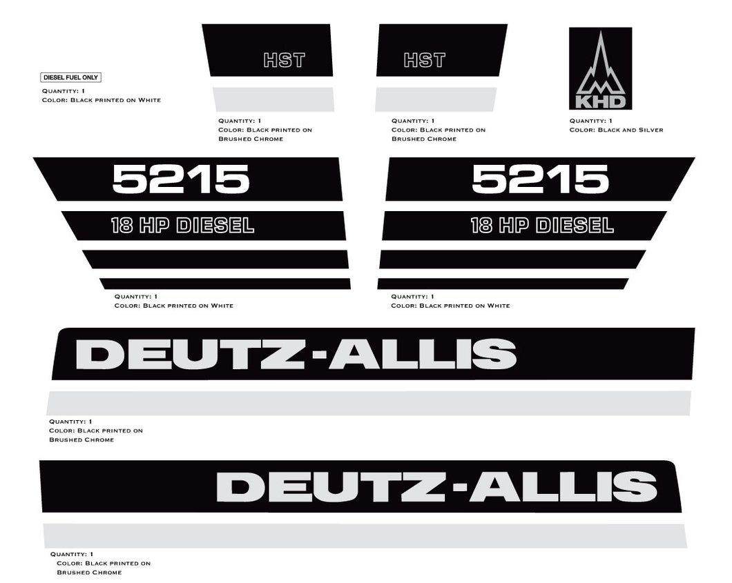 Deutz Allis 5215 Diesel Kit