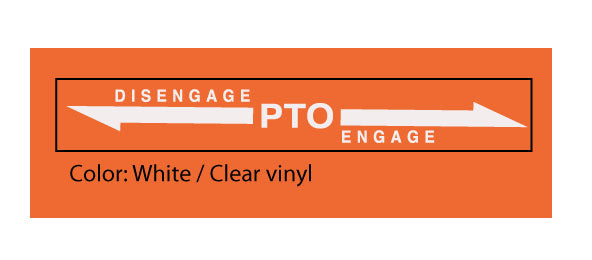 Allis Chalmers 608 Disengage / Engage PTO Decal – Vintage Reproductions