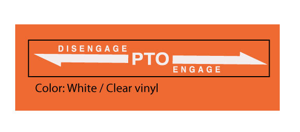 Allis Chalmers 608 Disengage / Engage PTO Decal