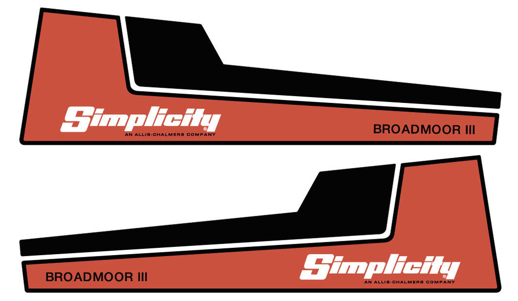 Simplicity 6118 Broadmoor III Hood Decals
