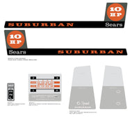 SEARS 1967 Suburban 10 Decal kit