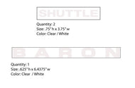 Simplicity System 7013 Baron / Shuttle Decals