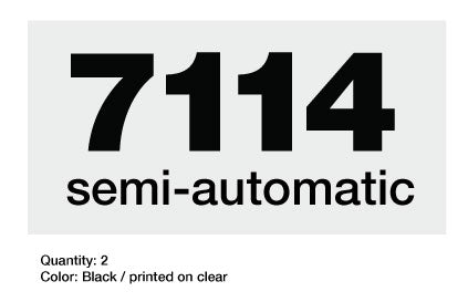 Simplicity 7114 Semi-Automatic Decals