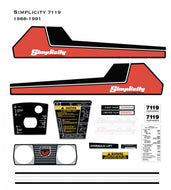 Simplicity 7000 series 7119 hydro kit 1987-1991