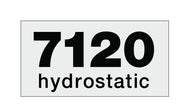 Simplicity 7120 Hydrostatic Decal sticker