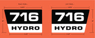 Allis Chalmers 716 Hydro Hood Decal
