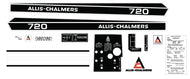 Allis Chalmers 720 White Hood Decal Kit