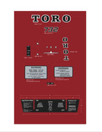 TORO 732 Lawn Tractor Decal Set