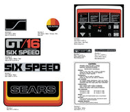 SEARS 1977 GT16 Decal kit