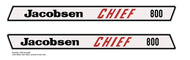 Jacobsen Chief 800 Hood Decal