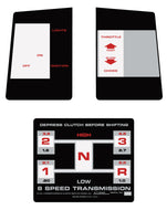 SEARS 8 Speed Shift and Dash Decal