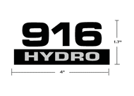 Allis Chalmers 916 Hydro Brush Alum Decal
