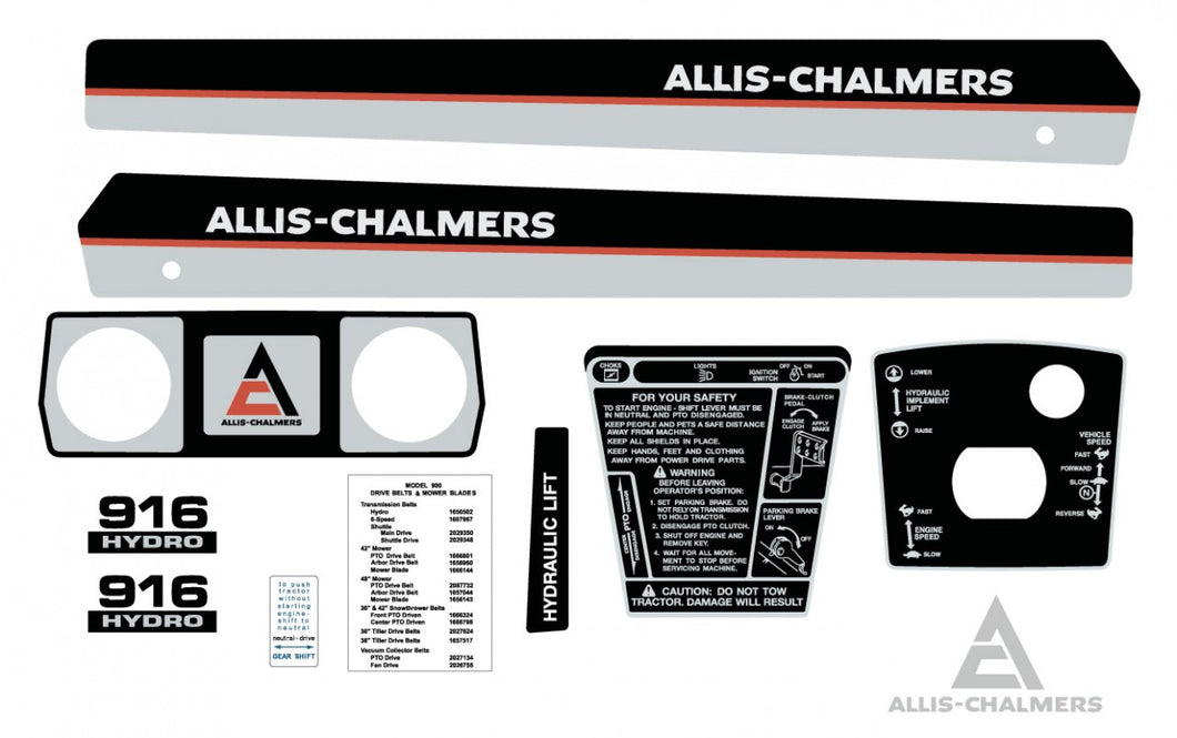 Allis Chalmers 916 Hydro Kit