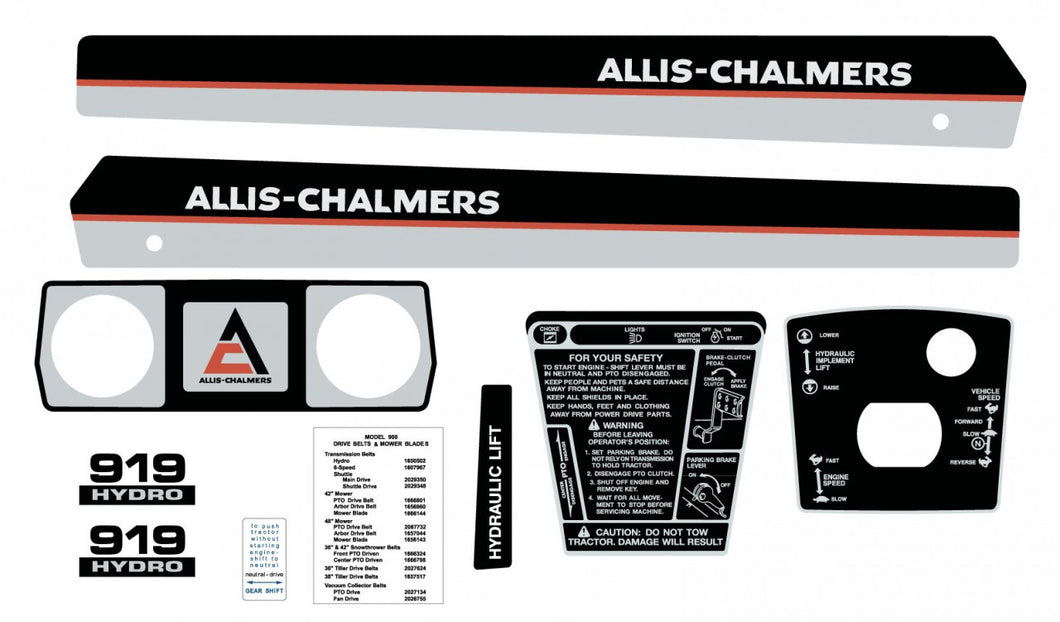 Allis Chalmers 919 Hydro Kit