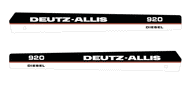 Deutz Allis 920 Hood decal