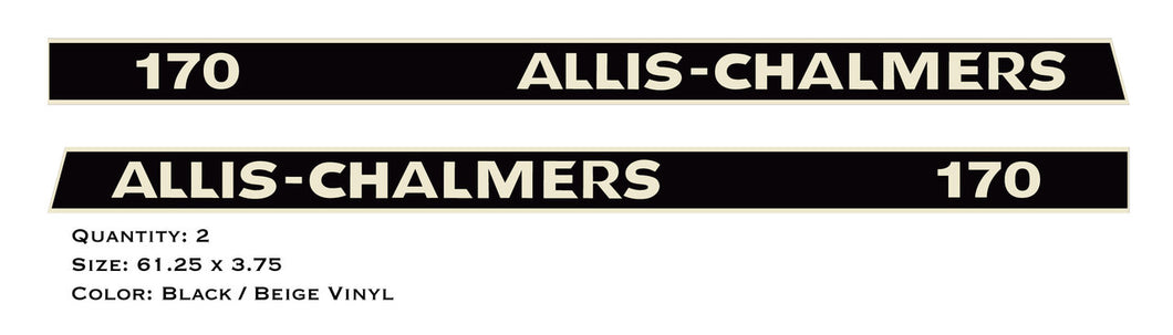 Allis Chalmers 170 Hood Decals