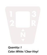 Simplicity 700 & 725 Shift Decal