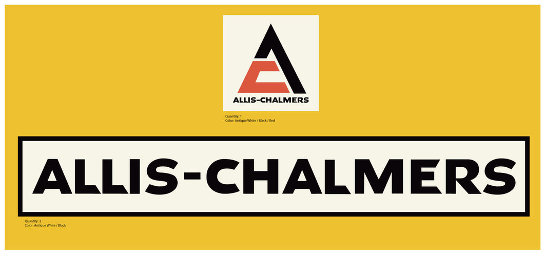 Allis Chalmers Trailer Decals