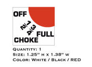 Ariens 7HP Snow Blower Choke Decal