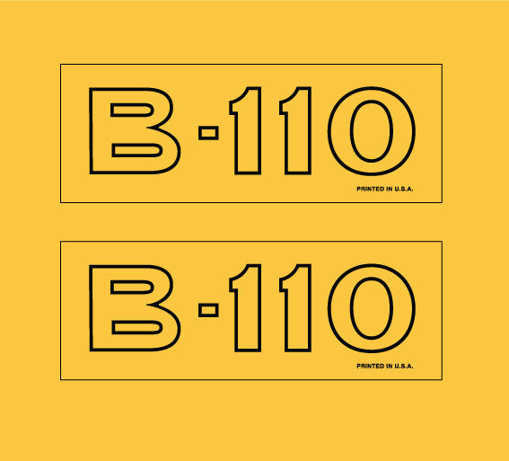 B-110 Hood emblems