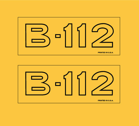 B-112 Hood emblems