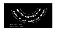 Briggs & Stratton Air Filter Decal