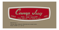 Camp Jug Thermos Decal