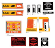 SEARS Custom 10E Lawn Tractor Decal Kit