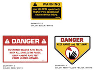 Deutz-Allis 5215 Mower Deck Decals