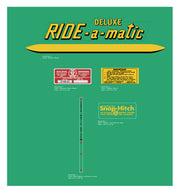 Bolens 1957 Deluxe Ride a Matic decals