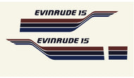 Evinrude 15HP Outboard Engine Decals