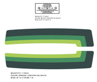 Bolens HDT 1000 Diesel Tractor Fender Decals