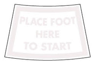 Sensation Foot Placement Decal