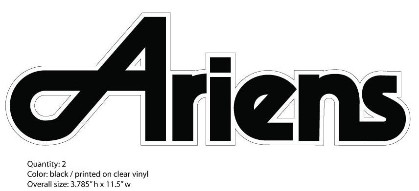 Ariens Hood Logo Decals