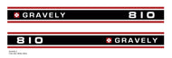 Gravely 810 Hood Decals
