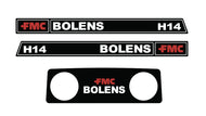 Bolens FMC H14 decal kit