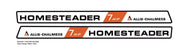 Allis Chalmers 1972-73 Homesteader 7HP hood decals