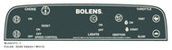 Bolens HT23 1979 Dash Decal