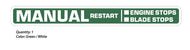 Lawnboy 7350 Manual Restart decal