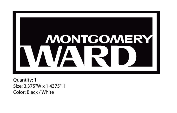 Montgomery Ward Logo Decal